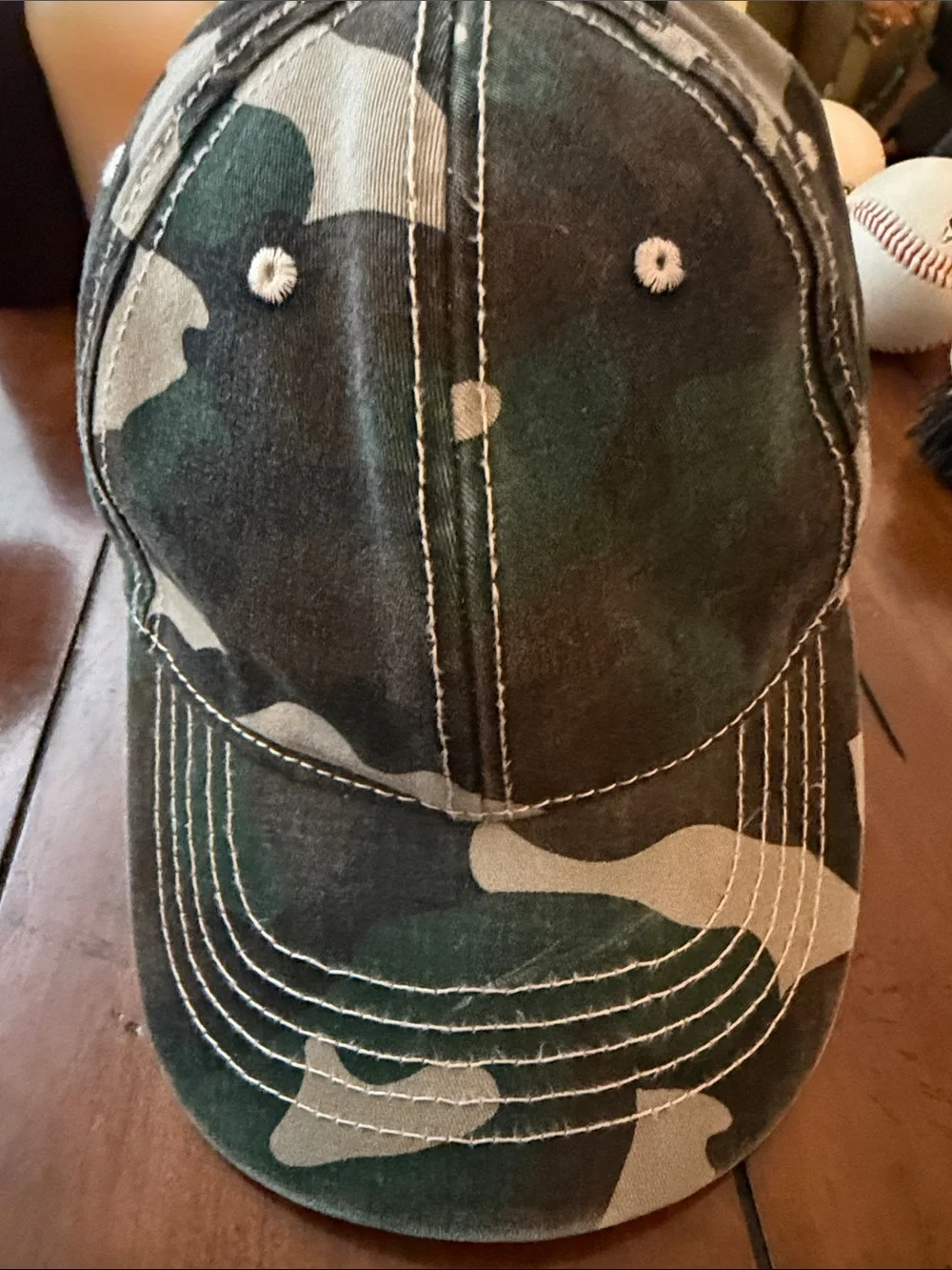 Kids Camo Baseball Cap - Green Camo